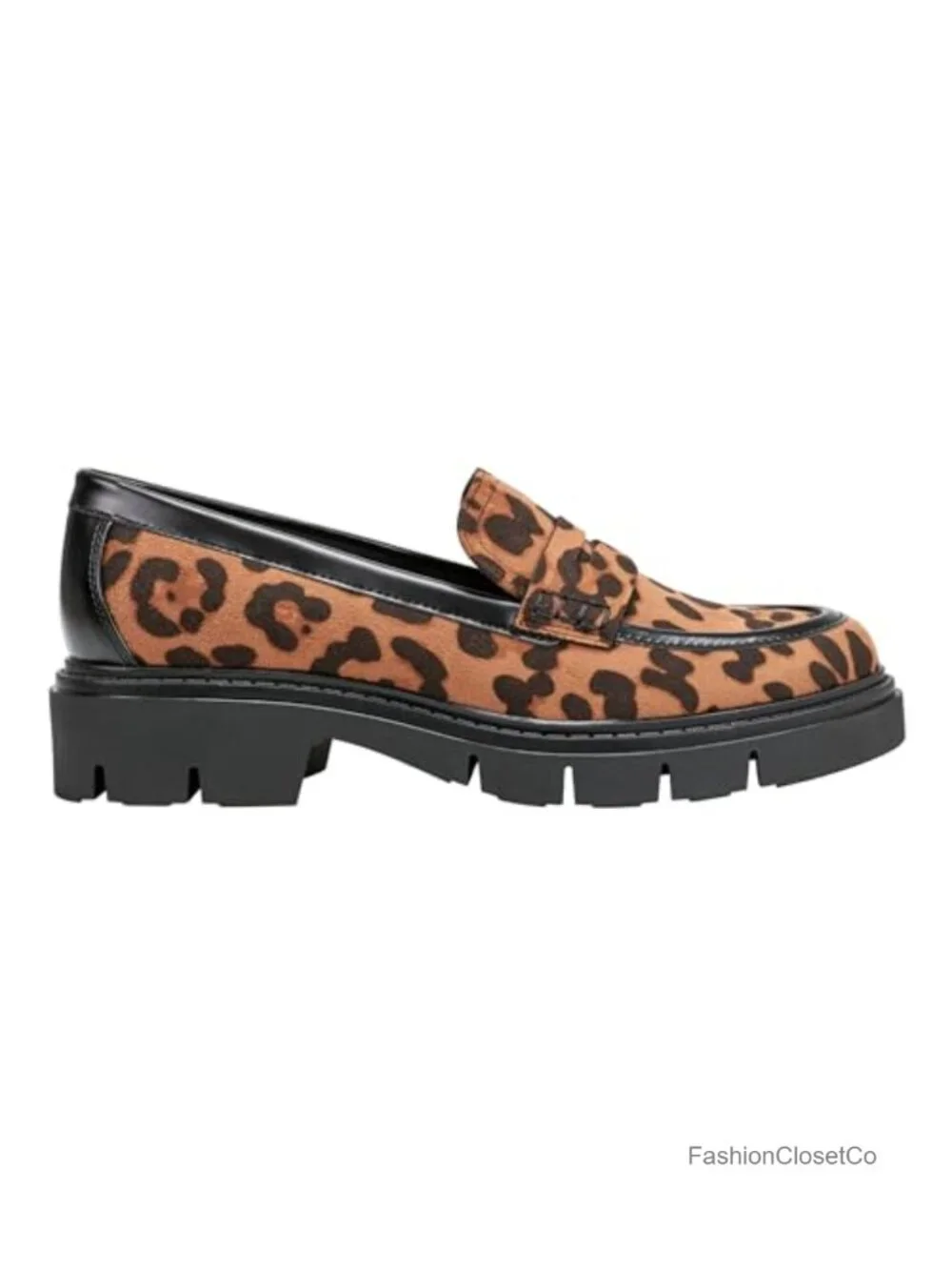 Marc Fisher Women's Leather Loafers Slip-On Wedge Heel Shoes